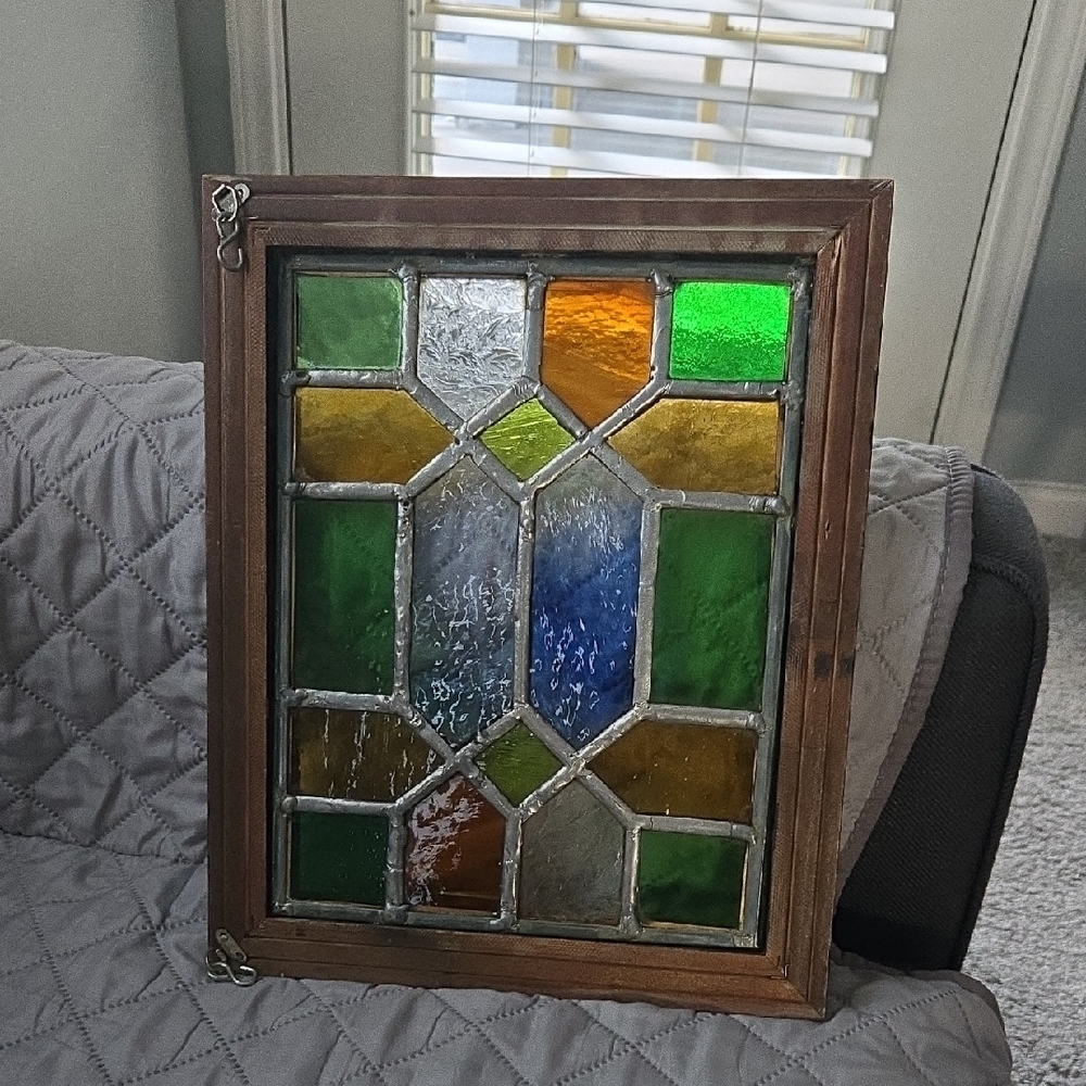 Colorful Stained Glass Window Panel - Picture 2 of 6